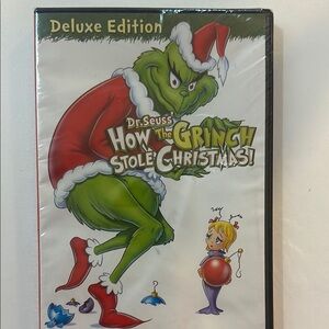 Dr.Seuss How The Grinch Stole Christmas DVD deluxe edition BNWT